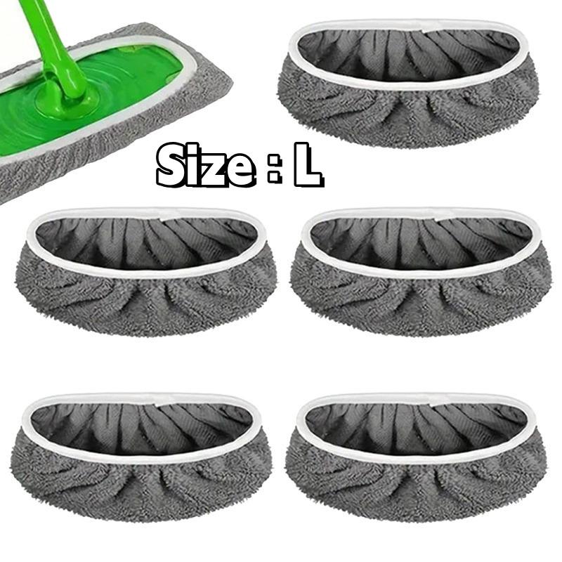 

Replacement Mop Pads Washable Rag Towels Sweeper Wet &am Dry Cleaning Cloths Microfiber Mop Pads Furniture Floor Cleaning Tools 5pcs