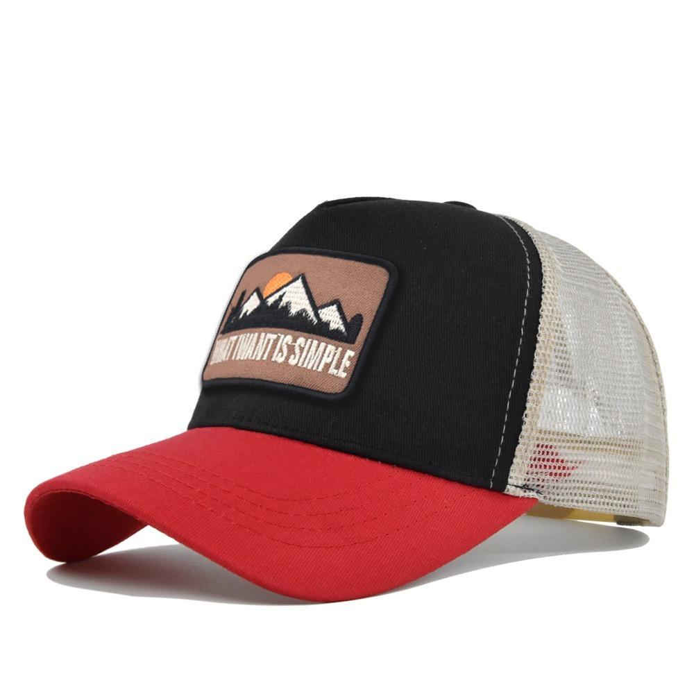 

Letter Embroidery Sunshade Hat Breathable Dad Hat Fashion Baseball Cap Outdoor красный