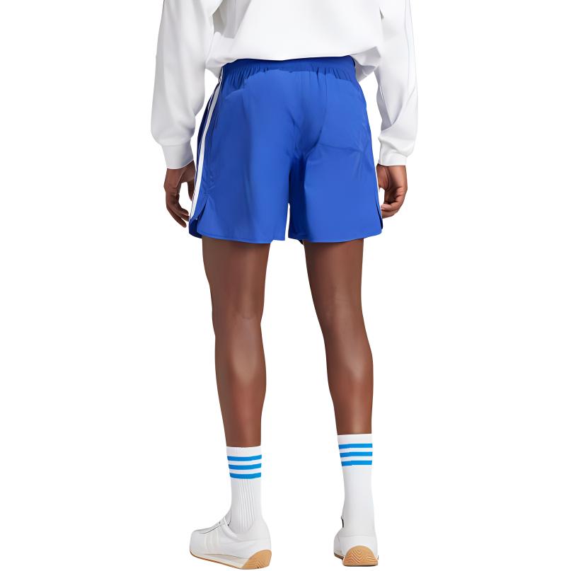 adidas Originals Adicolor Classics Solid Stripe Logo Print Comfortable Breathable Three-Quarter Casual Shorts Men Shorts Blue IZ2413