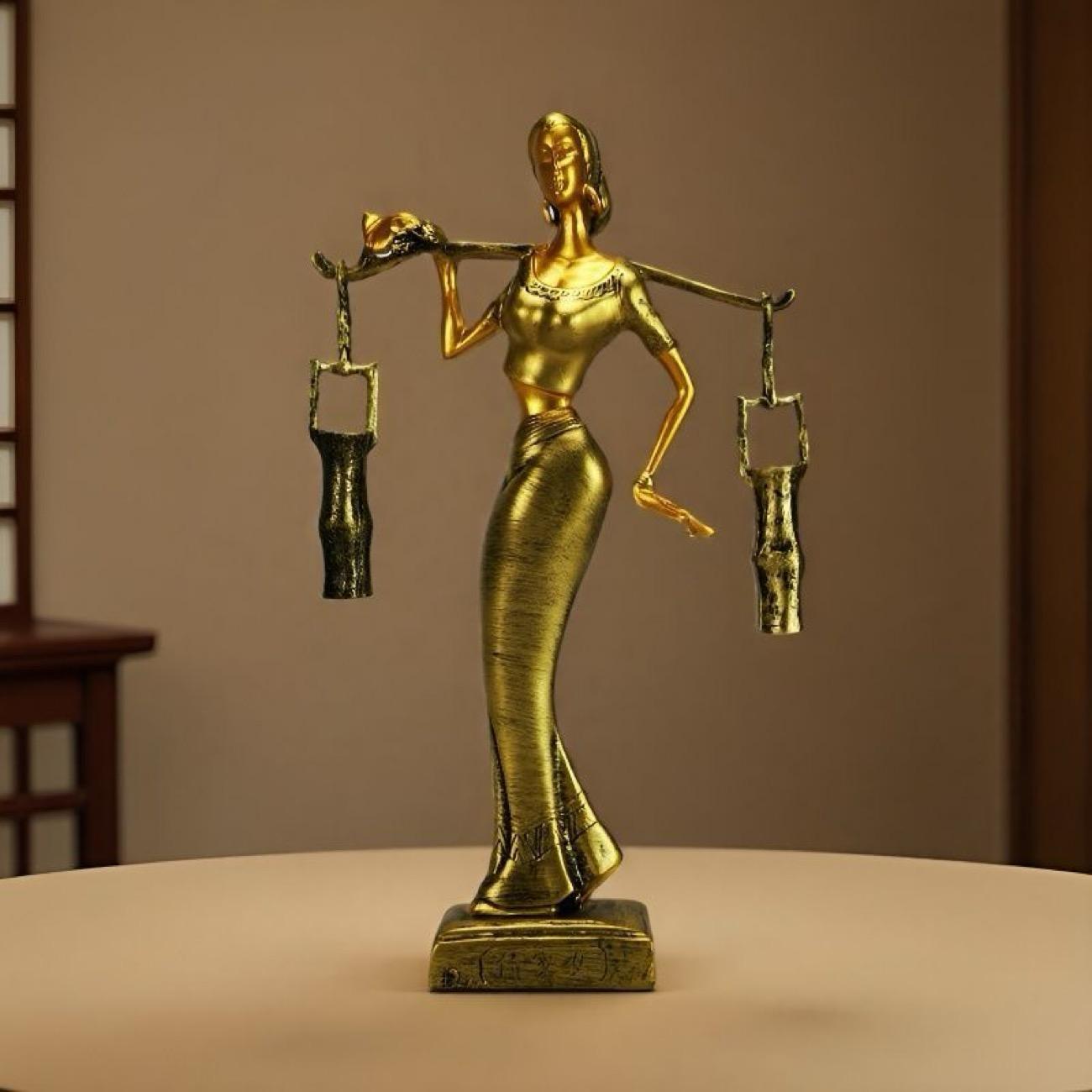 Дайский этнический стиль ручной работы смола женская фигурка – креативное и персонализированное украшение для дома A