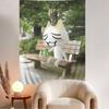 Inoue Toro Cute Cat Hippie Tapestry  Bohemian Decor for Living Room Bedroom Dorm Soft Fabric Vivid Print