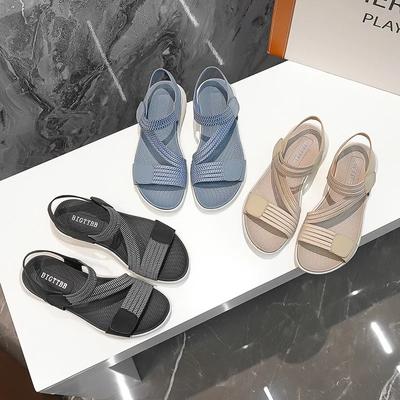 Damen Neue Mode Elegante Sandalen Sommer Neu Outdoor Sport Strand Keilabsatz Höhenerhöhung Damen Bequeme Schuhe mit offener Zehenpartie