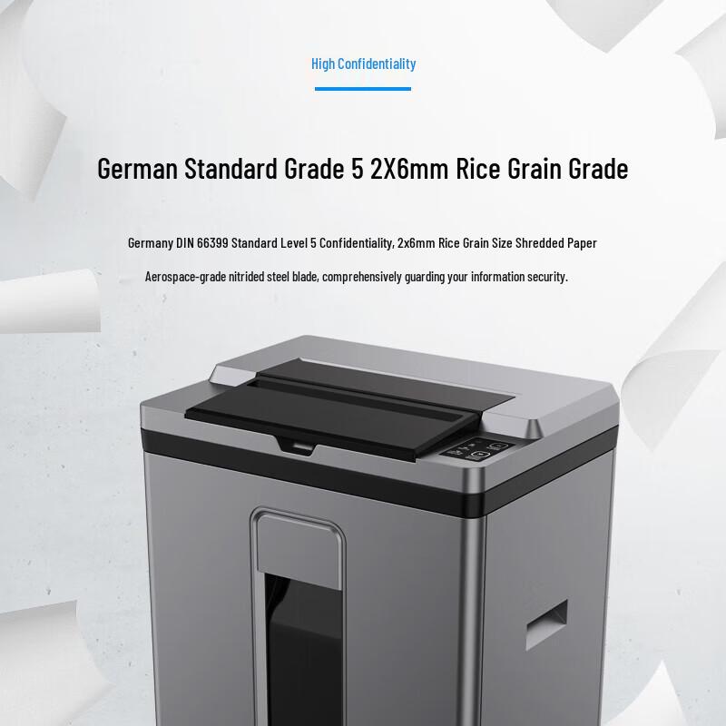 GEPAD GS-8160M Commercial Auto-Feed Paper Shredder, Level P-5 Security CN plug (adapter included)