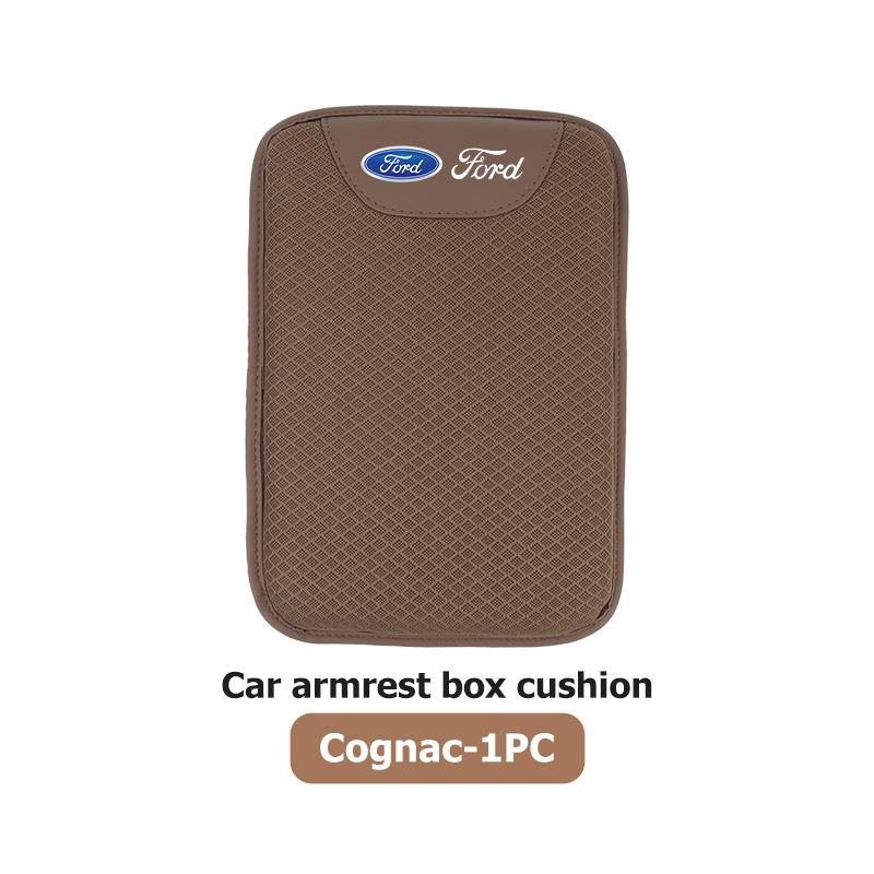 YYQO6 For Ford Universal Ice Silk Car Mounted Armrest Pad Central Armrest Box Height Increasing Pad ST Racing Performance Focus Mk2