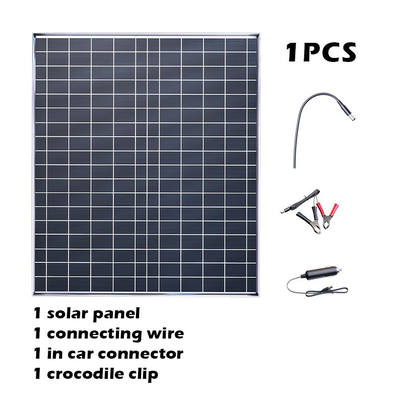 Portable Solar Charging Kit with 20W Fast Charge & 12V Built-in Battery, Emergency Backup Power Supply for Outdoor Camping