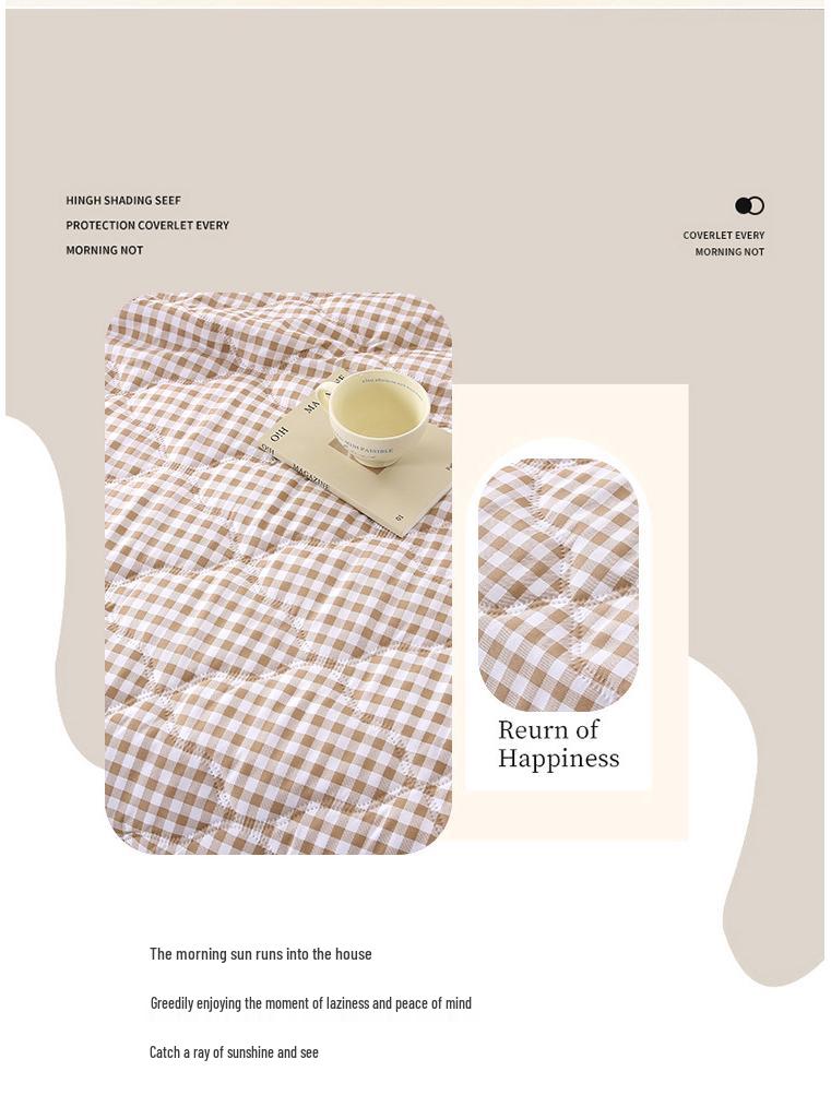 Comfortable Breathable Cotton Summer Quilt - Washable AC Quilt with Gift Box Packaging