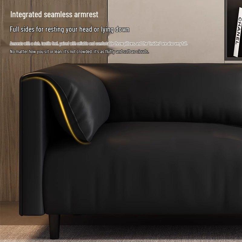 Modern Light Luxury Small Apartment Sofa - Cat Scratch Leather Fabric for Bedroom, Lounge, or Clothing Store