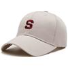 Season Spring S Letter Embroidery Baseball Cap Breathable Outdoor Hat Sunshade