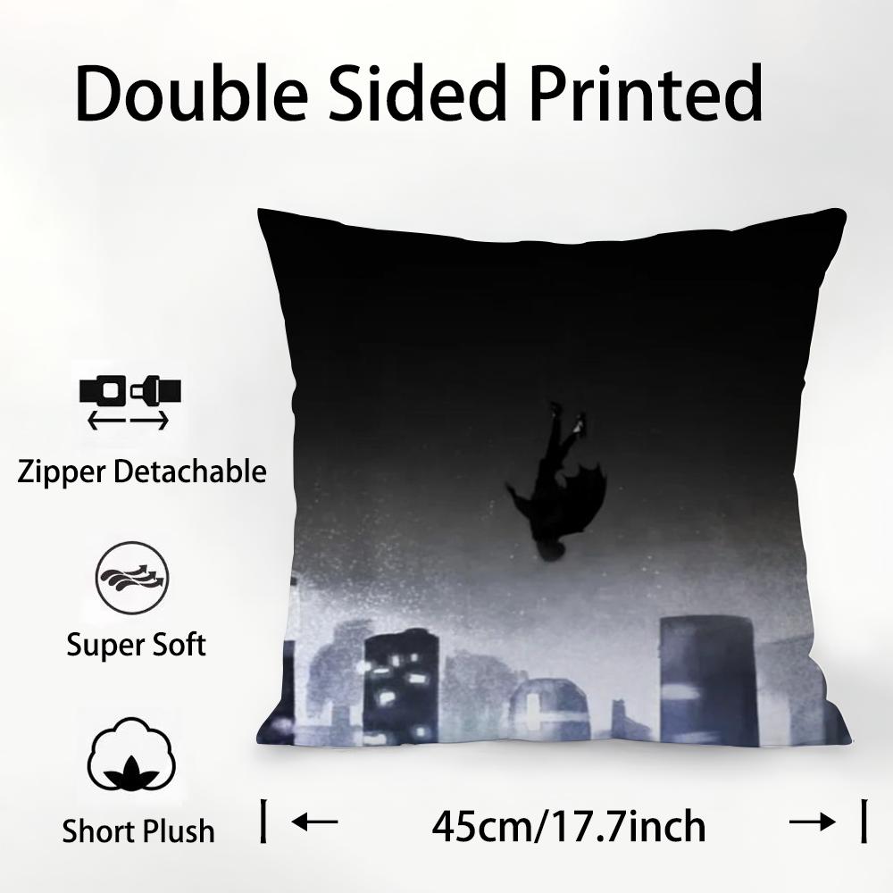 Design B-Beny J-Jr Pillow Case Plush Fabric Soft Double Sided Print Sofa Cushion Cover Throw Pillow Covers