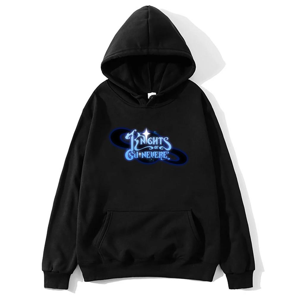 

Повседневные толстовки Рыцари Гвиневеры Триллер Мультяшный принт Одежда Длинный рукав Свободный Женский Мужской Верхняя одежда Пальто Топ Уличная одежда S