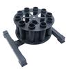 Barbell Holder Storage & Organization for Home Commercial & Garage Gyms Holds 10 Bars Curl Bars Hex Bars Tricep Bars