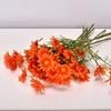 10pcs Artificial White Daisy Flowers 5 Head Long Branch Artificial Daisies Fade-Resistant Small Silk Fake Flower Bouquet