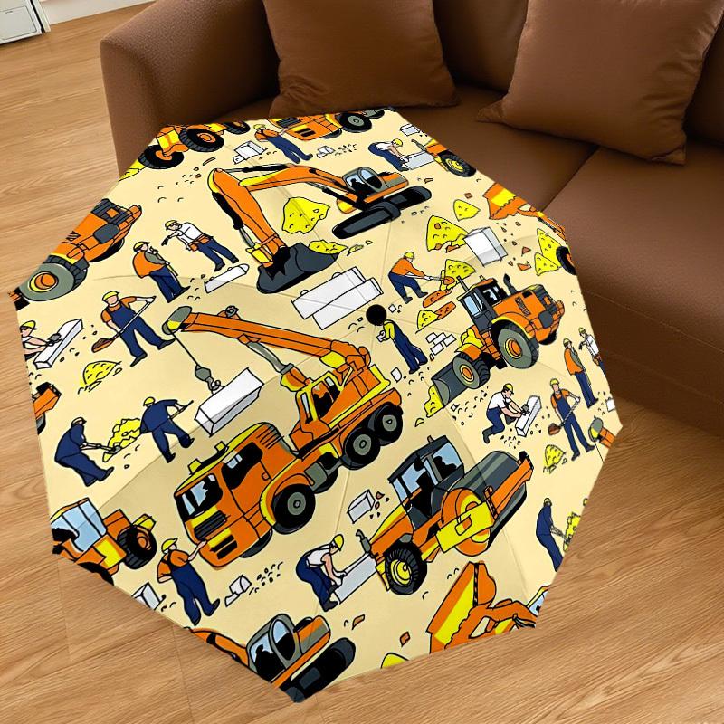 1PZ Lavoratori Edili Veicoli da Cantiere Ombrello-8 Stecche Rinforzato Portatile Pieghevole da Viaggio Adatto a Tutte le Stagioni