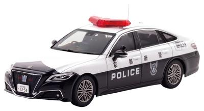 Scale Toyota Crown Hybrid 2024 Kyoto Prefectural Police Traffic Department Mobile Unit Vehicle Finished Model H7432402 RAI'S 1/43 (AZSH21) (K02)