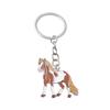 Creativity Zodiac Horse Metal 2026 Year Of The Horse Mascot Pendant Car Ornament Bag Hanging Decoration New Year Gifts