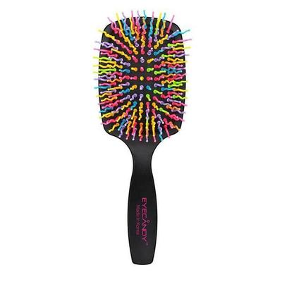 Eye Candy Rainbow Volume S Pinselpaddel Schwarz