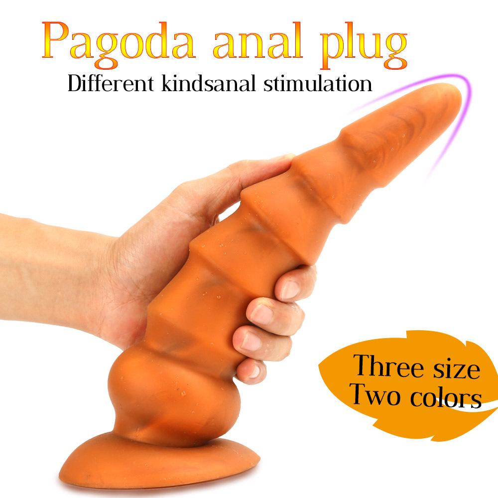 Riesiger Buttplug Analkugeln Vagina Anus Großer Buttplug Prostata Erotisches Analsex-Spielzeug für Frau Mann Sex Analkugeln