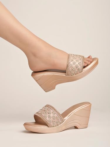 Shoetopia Women S Mesh Sandal 5 UK золотой