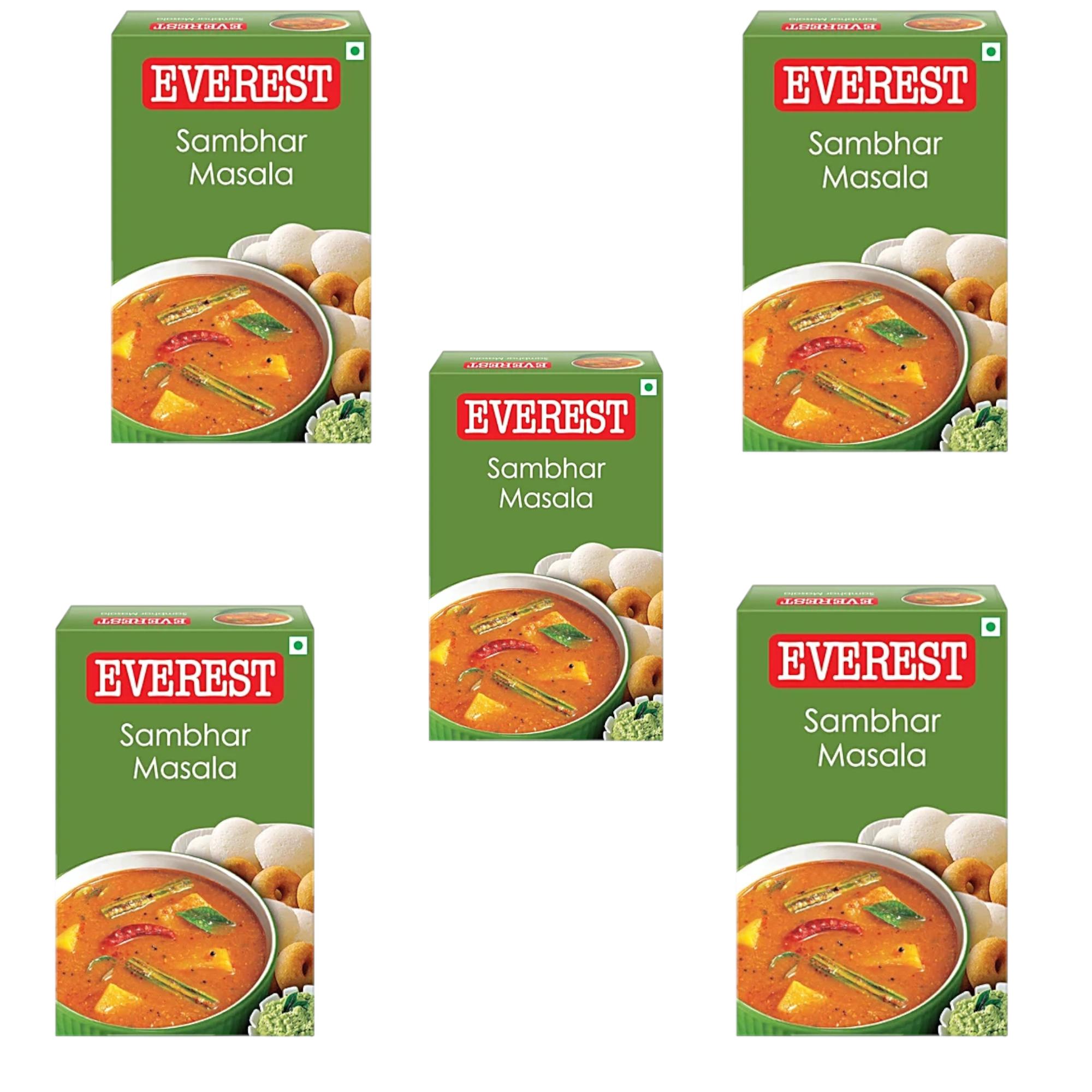 

Everest Sambar Masala 50 g Pack Of 5 Aromatic Spice Blend For Authentic South Indian Flavour In Everyday Cooking