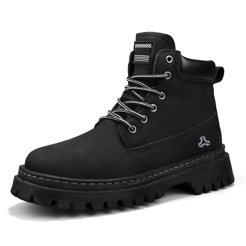 22 Осень-Зима Новые ботинки Dr. Martens Высокие кожаные ботинки Повседневные для улицы Увеличивающие рост Резиновые ботинки Ботинки 39