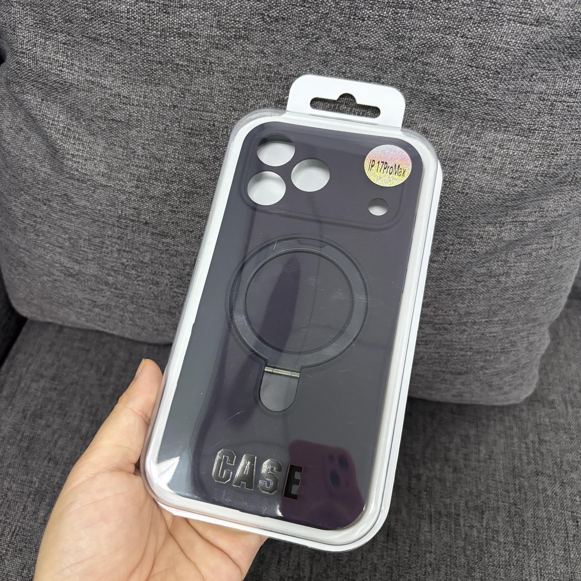 

для чехла iPhone 17 с подставкой Чехол из жидкого силикона MagSafe Гелевый резиновый противоударный защита от падений Чехол для телефона для iPhone 17Air 17 16 15 14 13 Pro Max iPhone 17 Pro