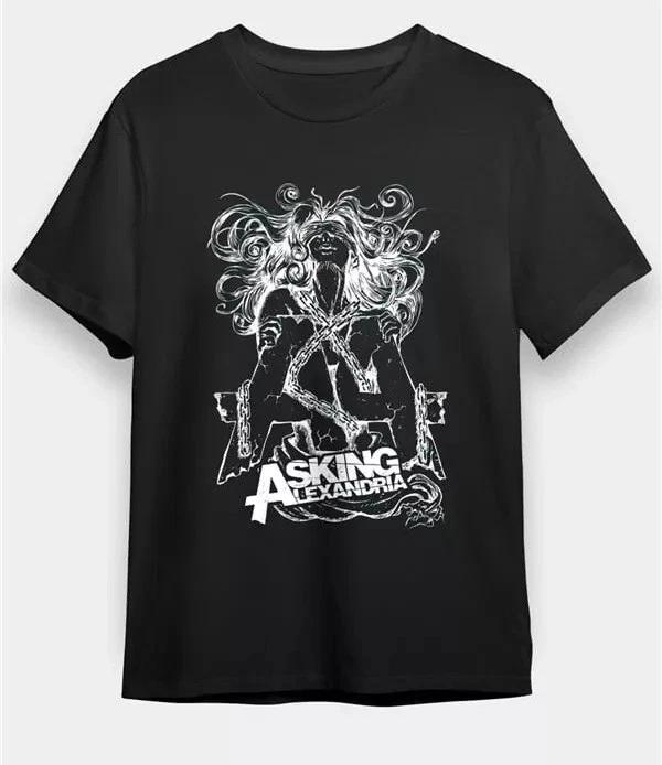 Rare Asking Alexandria Band Shirt Rare Black All Size Tee C1714