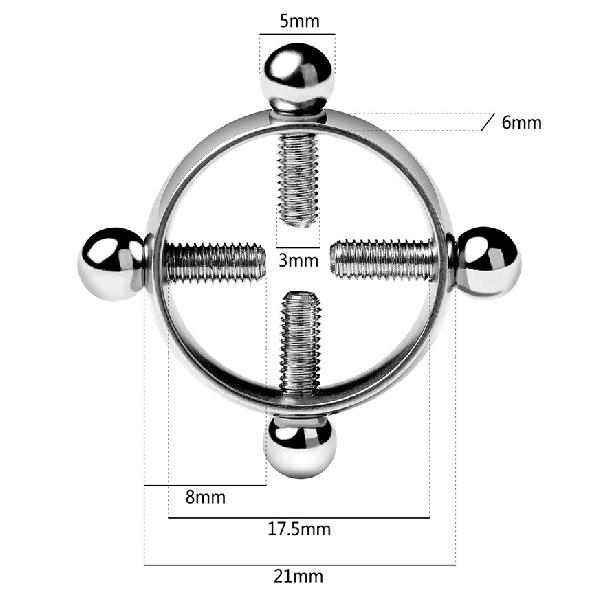 Morsetti per capezzoli regolabili in acciaio inossidabile con set di catene Clip per capezzoli da donna Bondage per il seno Schiava Giocattolo sessuale femminile