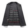 Autumn and Winter Woolen Coat Medium and Long Business Casual Removable Goose Down Liner Double-sided Woolen Coat Men's Coat