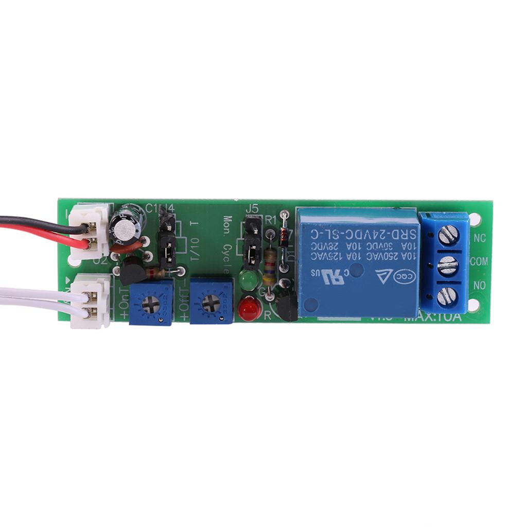 Einstellbare Zyklus-Timer-Verzögerung Ein-/Aus-Schalter-Relaismodul (DC24V,015min)