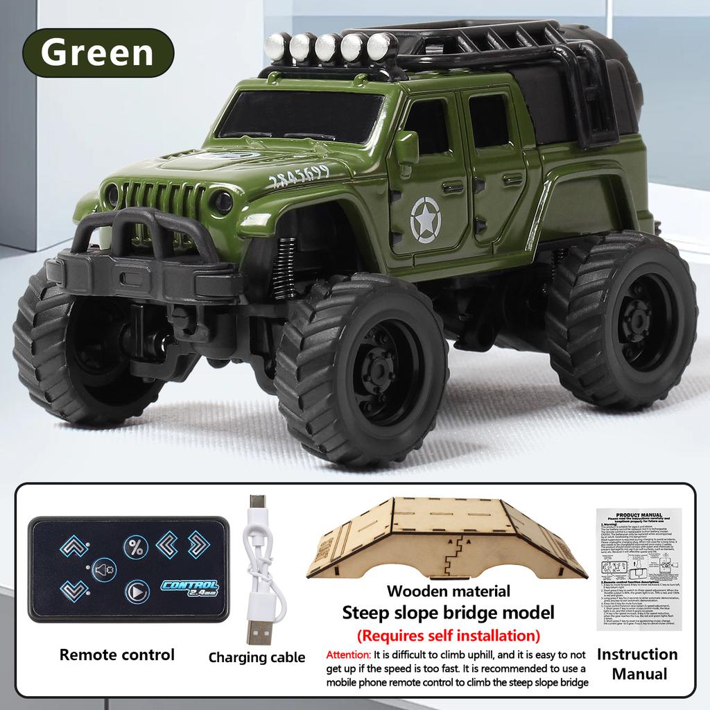 Mini Alloy RC Car 1/64 Crawler High Speed Hobby Off-Road Vehicle Model APP Control Remote Control Car Desktop Toy Car for Kids