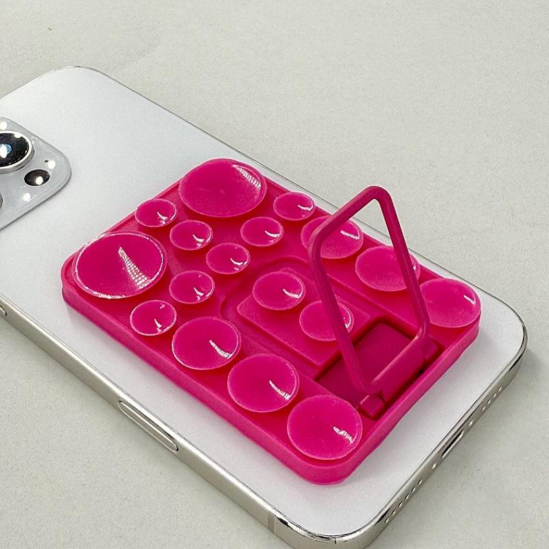 Multi-Functional Silicone Folding Suction Cup Phone Stand & Anti-Slip Back Sticker