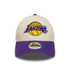 New Era 9FORTY NBA Basketball Adjustable Cap Lakers Bulls Free Size Beige/Purple Hat