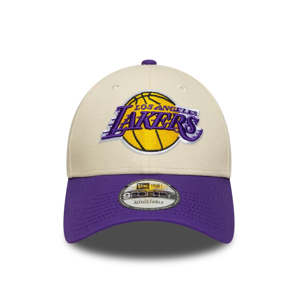 New Era 9FORTY NBA Basketball Adjustable Cap Lakers Bulls Free Size Beige/Purple Hat