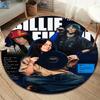 Billie Eilish Round Area Rug,Carpet Rug for Living Room Bedroom Sofa Playroom Decor,Non-slip Floor Mat