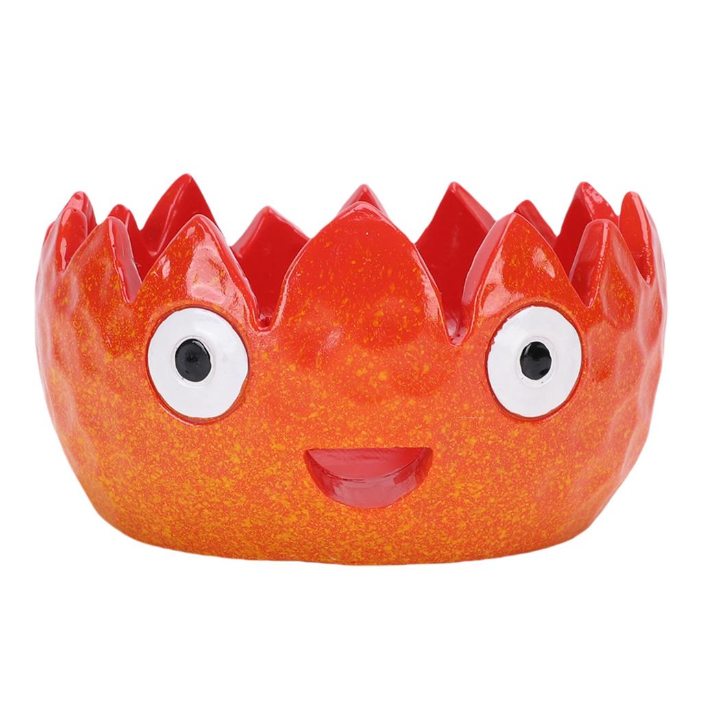 Fire Yarn Bowl for Crocheting Cute Handmade Resin Crochet Knitting Bowl for Crocheters Knitter