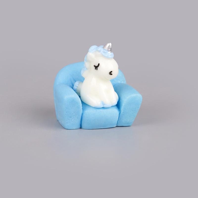 Creative Cartoon Mini Cute Small Sofa Unicorn Desktop Creative Small Ornament Seat Children Play House Toys