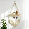 Handwoven Bohemian Wall Hanging Tapestry Plant Shelf Decor Storage Organizer
