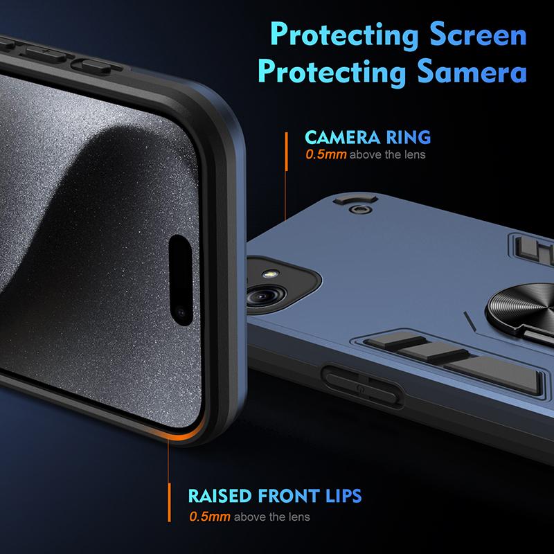 For Samsung Galaxy A05S A05 Armor Magnetic Ring Kickstand Phone Case For Samsung Galaxy A05 A05S Shockproof Back Cover