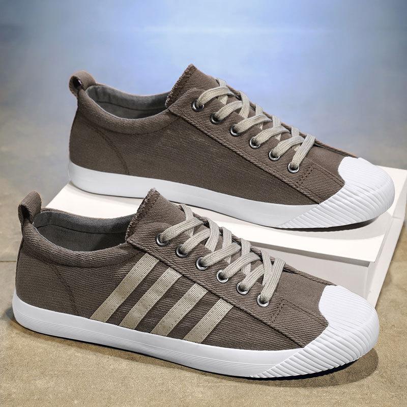 Canvas Men's Shoes 2025 New Versatile Korean Version Casual Shoes Men's Spring Breathable Trend Low-top Soft-soled Cloth Shoes