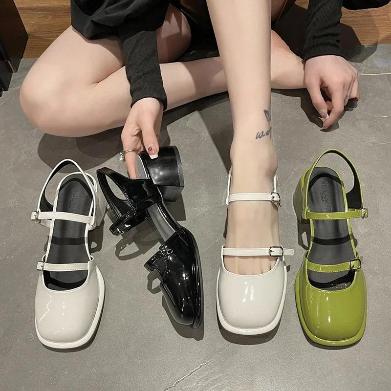 Fashion 2025 Ladies  zeppa da donna elegante nero bianco e scarpe da donna in gomma alla caviglia per donna stivali scarpa alla caviglia
