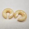 New Style Acrylic Ear Clip Earrings Round Resin C Shape Ear Cuff Jelly Color Lightweight No Piercing Earrings Party Wear