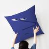 CARTOON ANGRY Funny Face Eyes Maple Design Cushion Cover Happy Autumn Harvest decor Holiday Decorati Pillow Cover