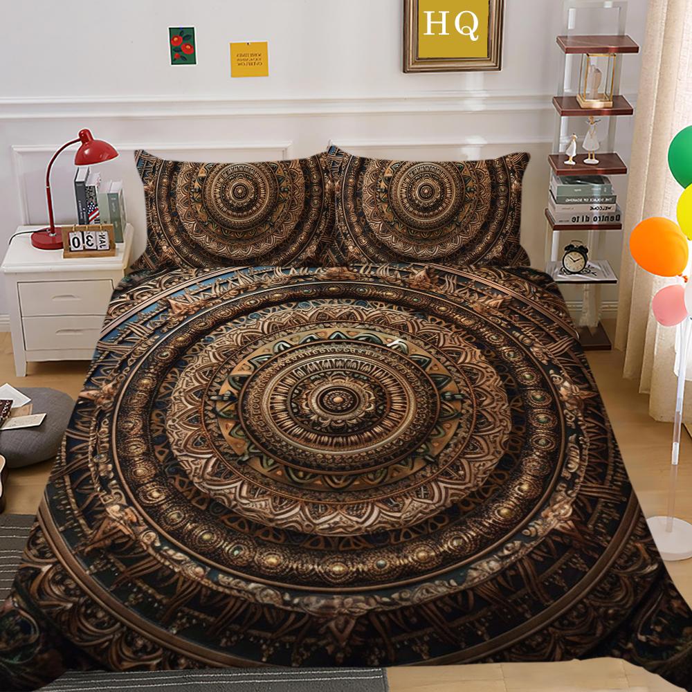 Set de lenjerie de pat Fashion Home Față de pernă imprimată poliester moale Seturi de husă de pilotă pentru bărbați de dimensiune dublă Decorarea casei