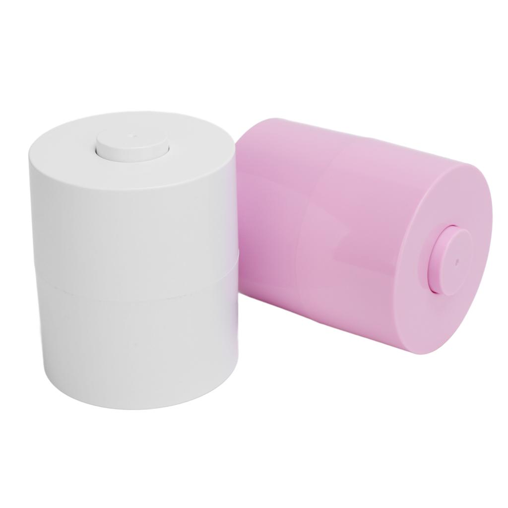 Lash Glue Storage Tank Vacuum Leak Proof Cylinder Sealed False Eyelash Glue Organizer Pink White