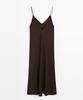 Masimodutti Fluid Satin Midi Dress