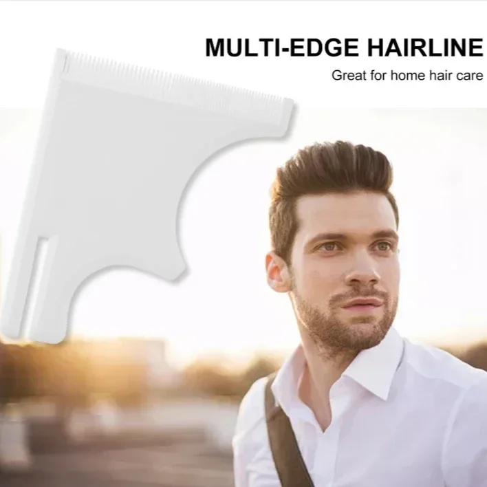 5Pcs Haircut Kit Beard Hair Neckline Shaving Template Hairline Beard Shaping Tool Hair Cutting Grooming Barber Supplies