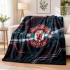 Manta de Flanela Estampada do Manchester United Conforto Quente Cobertor de Cama Para Decoração de Casa Interior