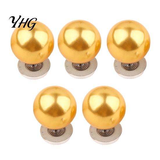 Quick Fix Buttons for Sewing 5Pcs Fake Pearl Clothing, Removable Decorative Brooch Pins, No Clothes Fixing Clips Necklines Sew Safety Pins Shirt