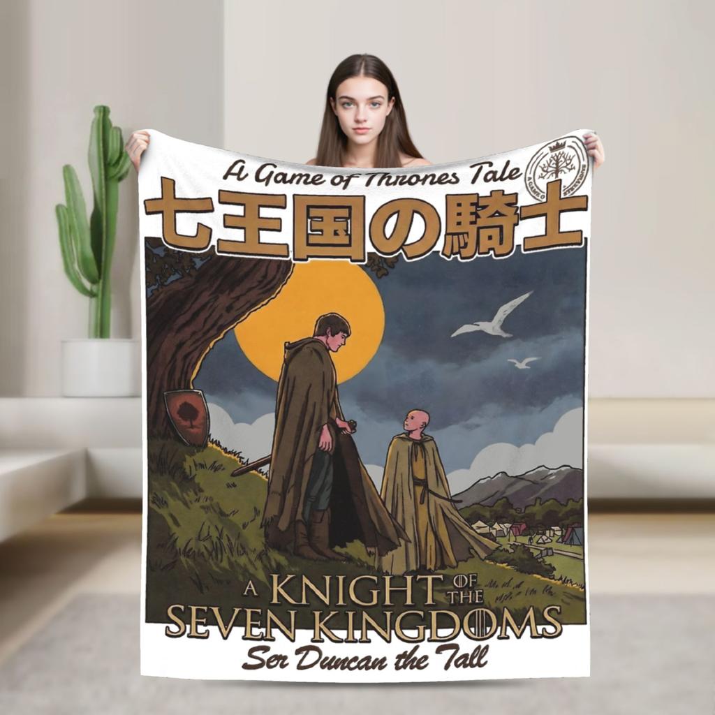 A Knight Of The Seven Kingdoms Printed Fashion Blanket For Men Women Super Soft Throw Fashion Blankets for Living Room Es Multi-size