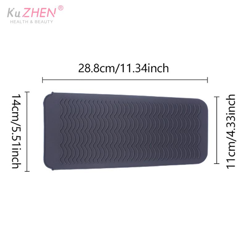 1PC Silicone Hair Curling Wand Cover Hair Straightener Storage Bag Hairdressing Curling Iron Insulation Mat Heat Resistant Pouch